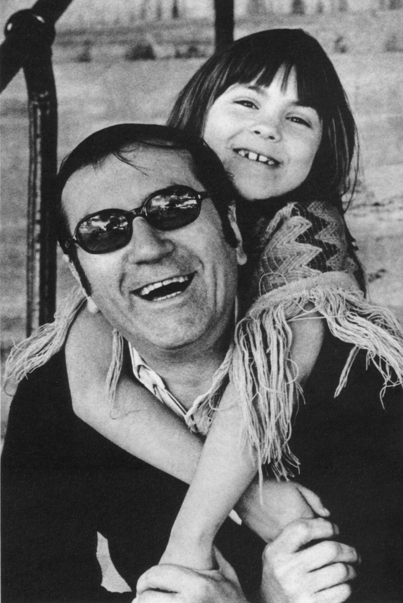 Gaston Miron et sa fille Emmanuelle